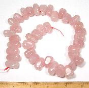 rose quartz beads