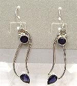 iolite earrings