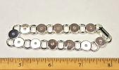 silver color bracelet