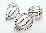 silver plate large cage