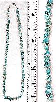 Turquoise chip necklace